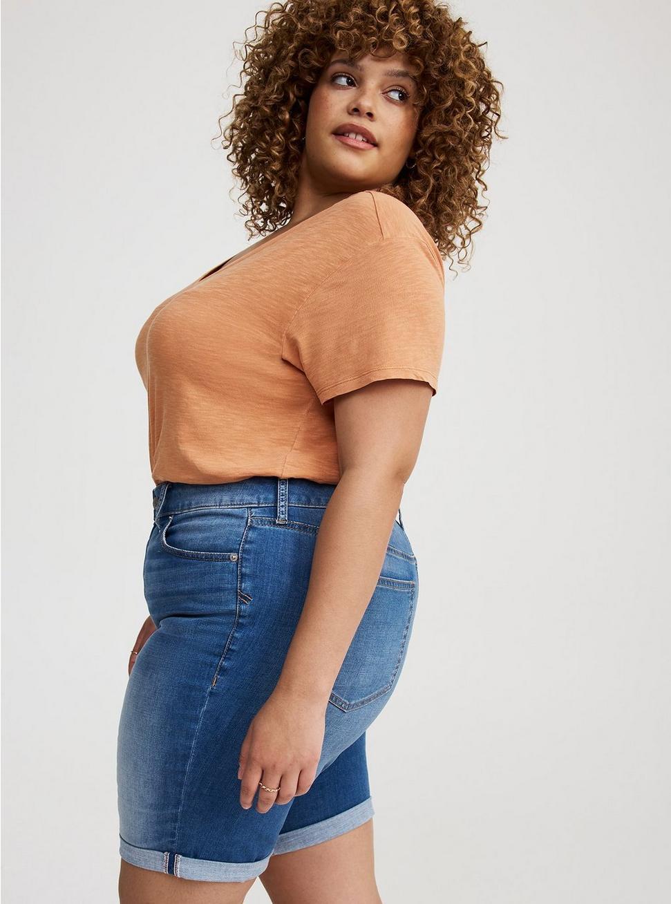 Perfect High-Rise Bermuda Jean Short Product Image