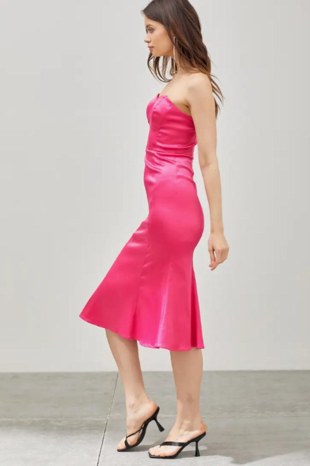 Tube Trumpet Midi Dress Product Image