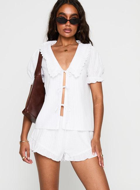 Eternal Sun Collared Set White Product Image