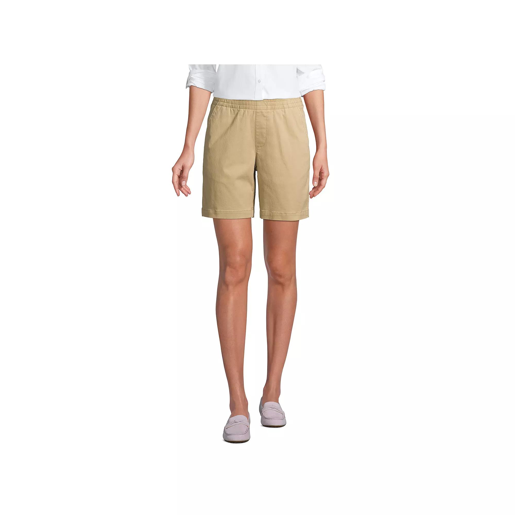 Women's Lands' End Pull-On Chino Shorts,  Product Image