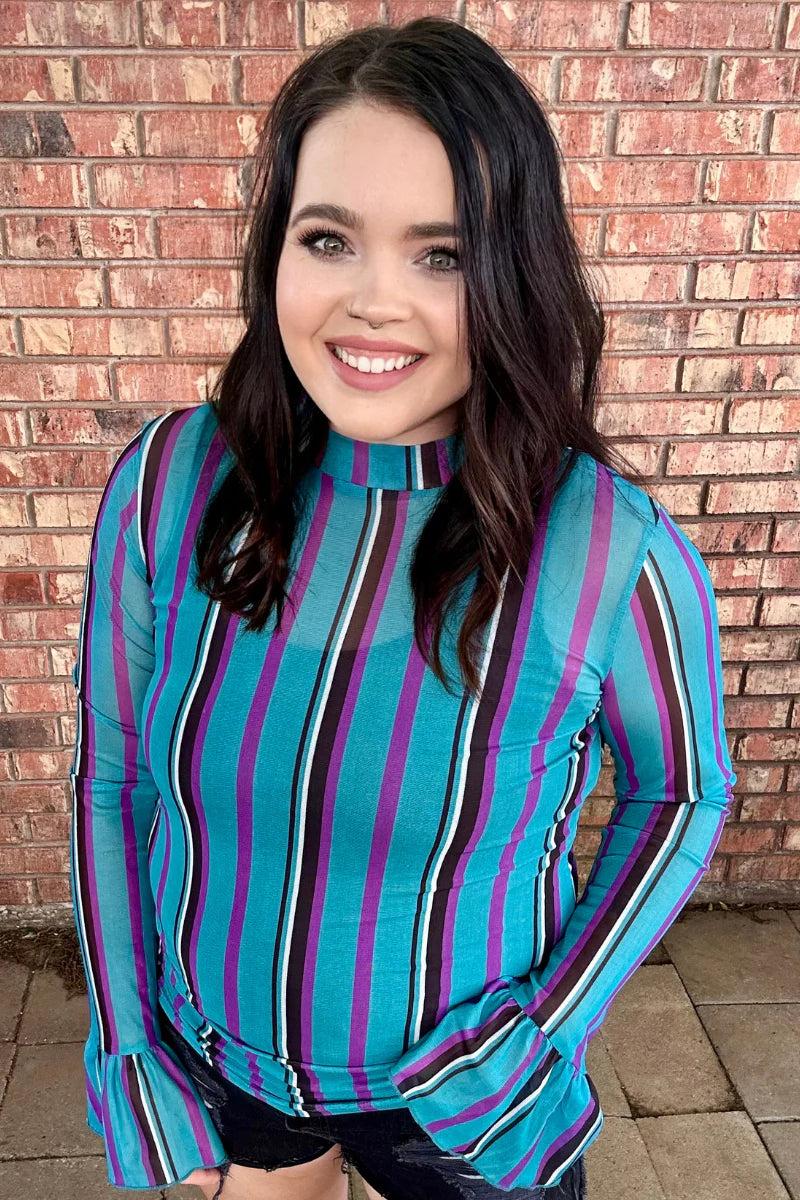 Sterling Kreek Gotta Be Me Mesh Top Product Image