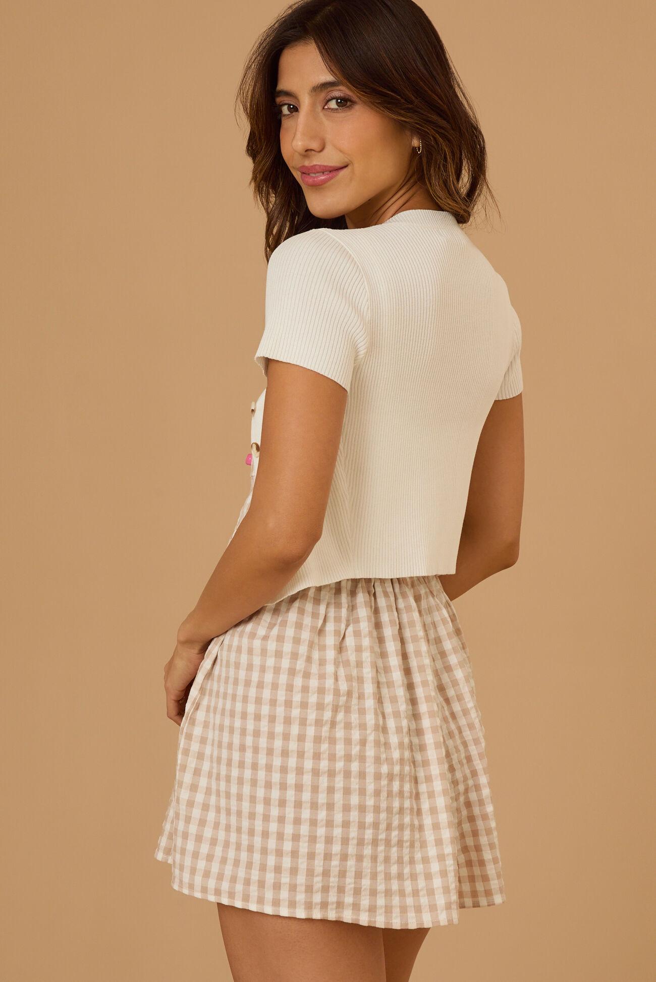 Riley Ribbed Button Up Knit Top Product Image