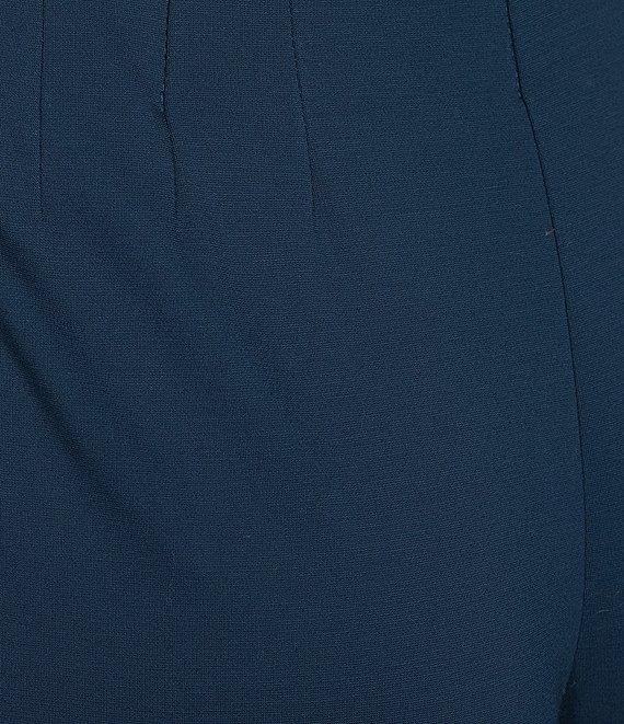 Slim Factor by Investments Lightweight Ponte Knit No Waist Wide Leg Pants Product Image