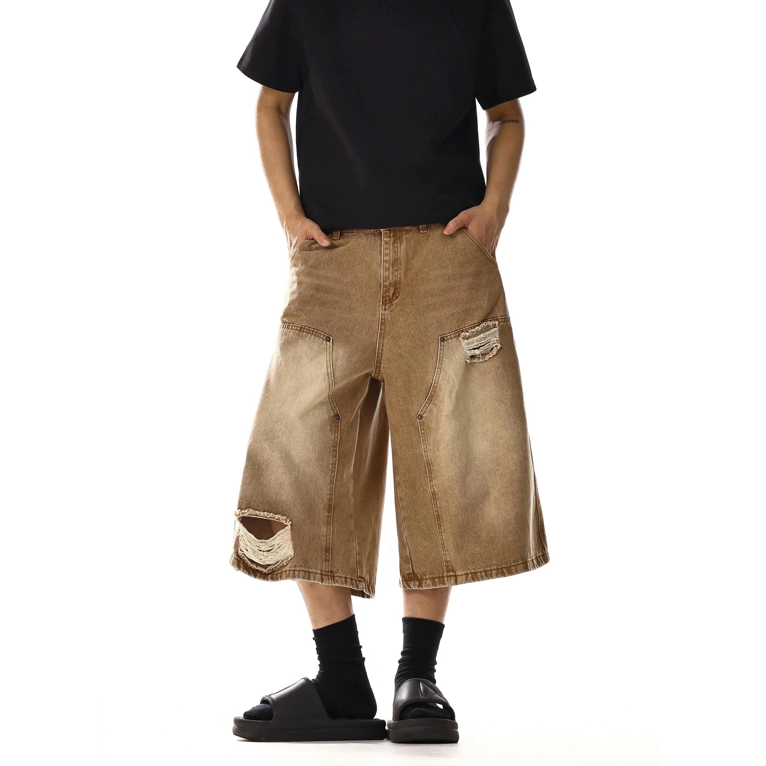 RT No. 18118 DISTRESSED WORKWEAR SHORTS Product Image