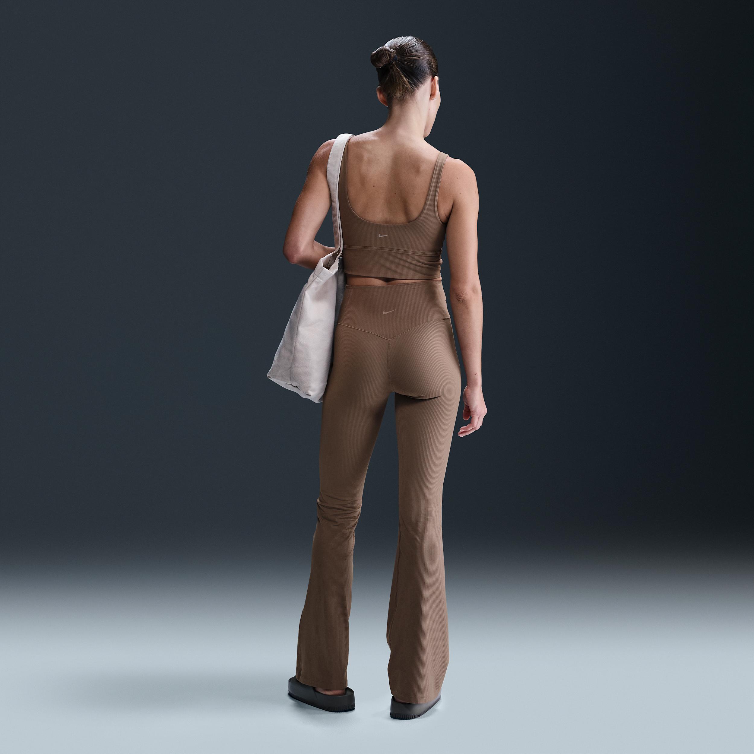 Nike Women's Zenvy Rib High-Waisted Flared Leggings Product Image