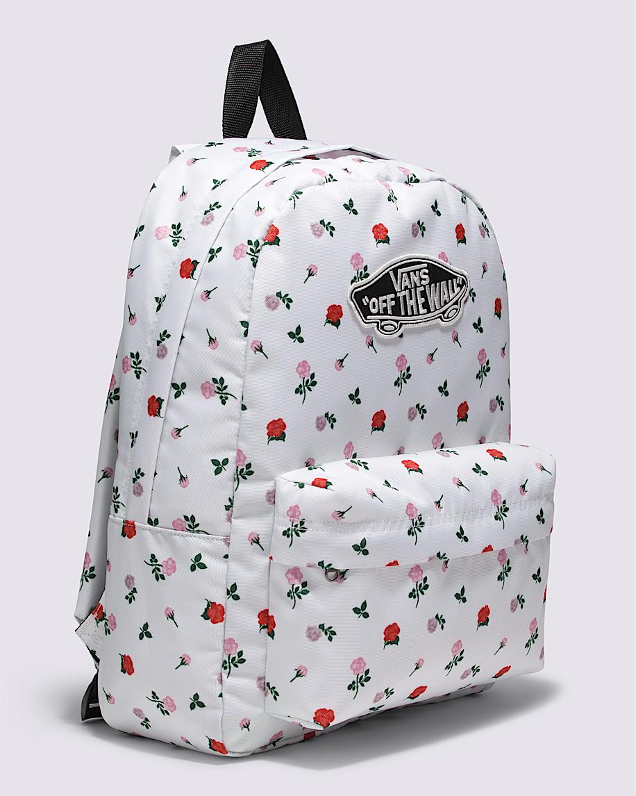 Old Skool Backpack in Egret White / Pink / Red| Vans US Product Image