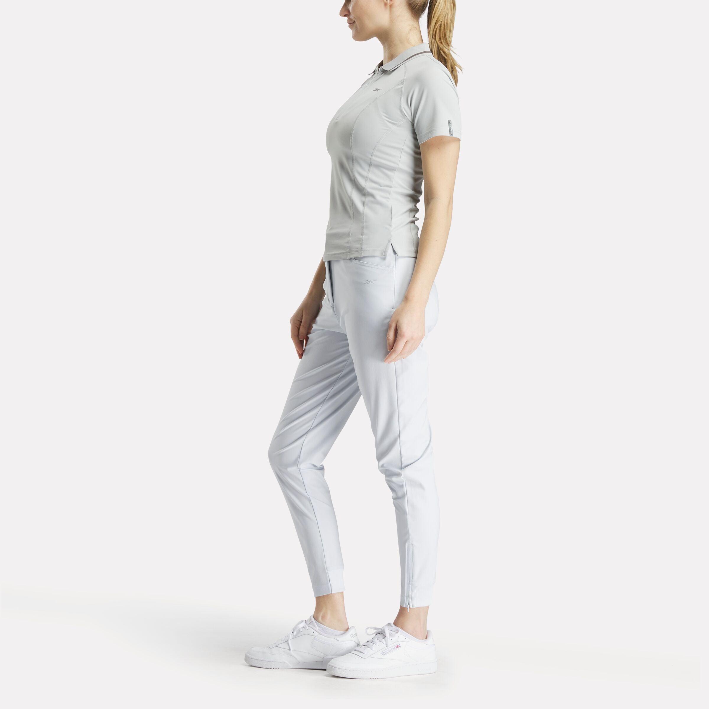 Women's Short Sleeve Zip Bodycon Golf Polo Shirt Female Product Image