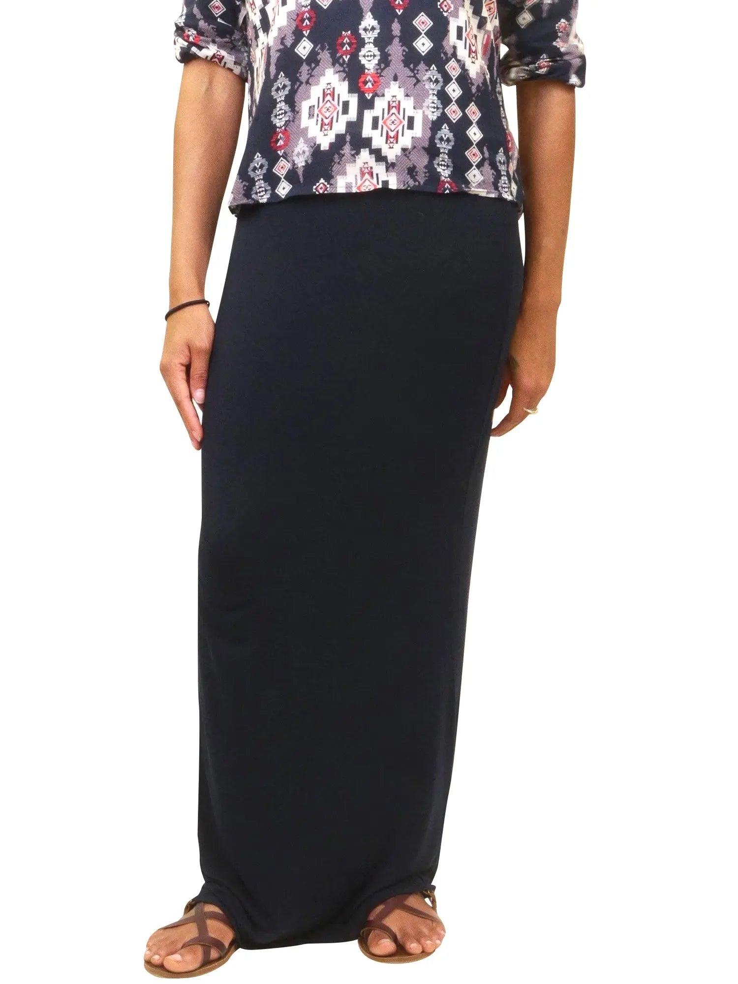 Hard Tail Modal Maxi Skirt SIR-12 Product Image