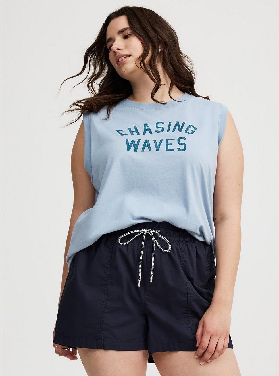 Pull-On High-Rise Poplin Yacht Short Product Image