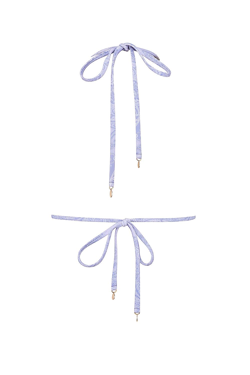 Caribe  lavender paisley bikini top Product Image