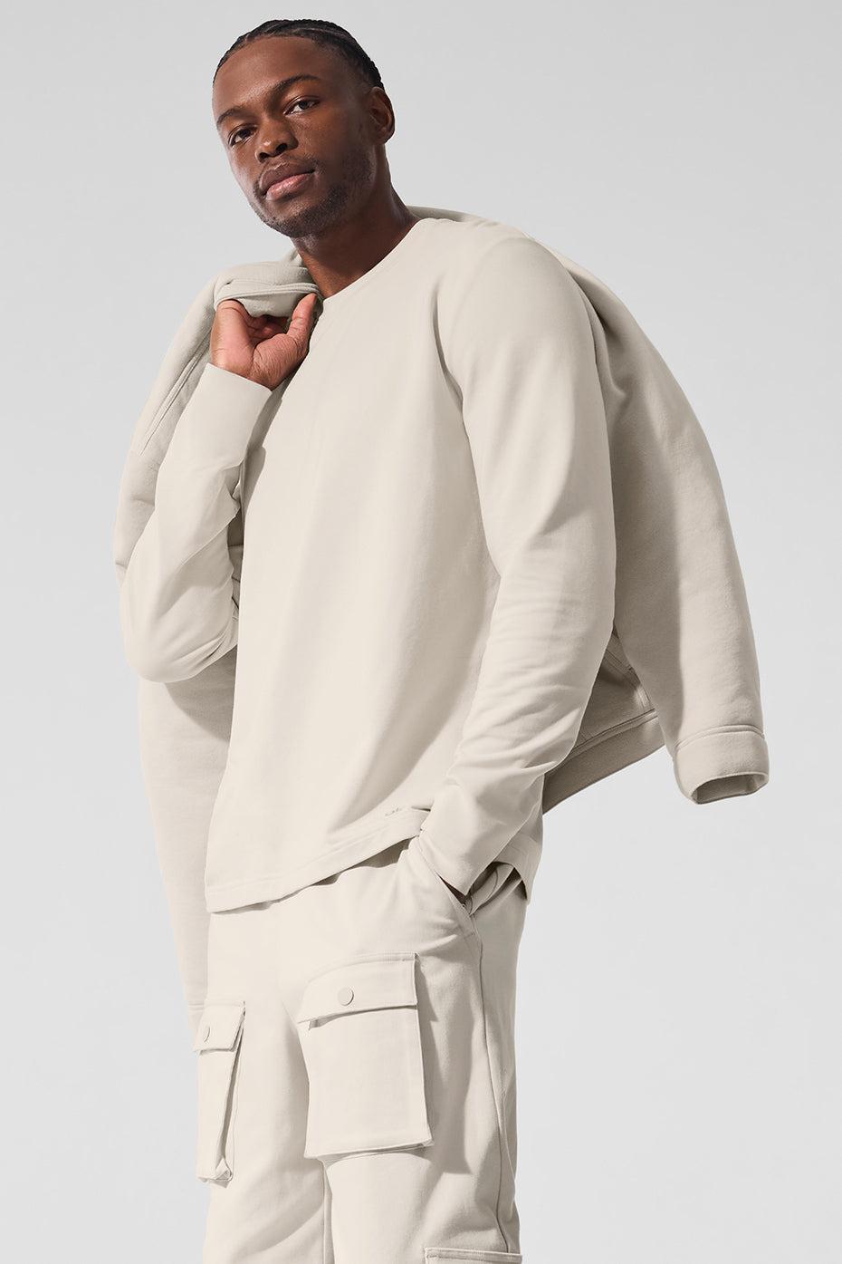 Double Take Long Sleeve Crew - Bone Male Product Image