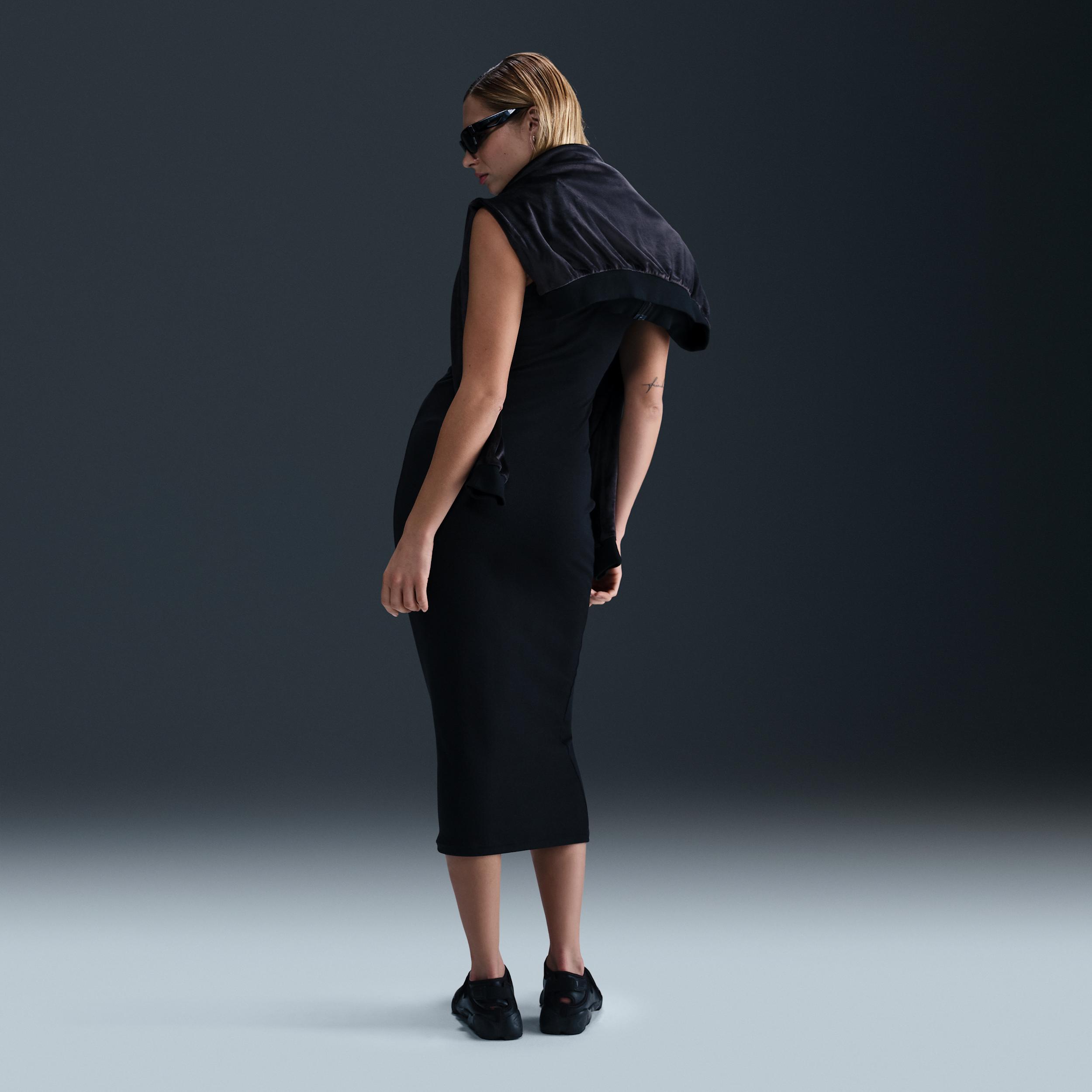 Womens Nike Sportswear Chill Knit Tight Mini-Rib Tank Top Dress | HJ0710-010 Product Image