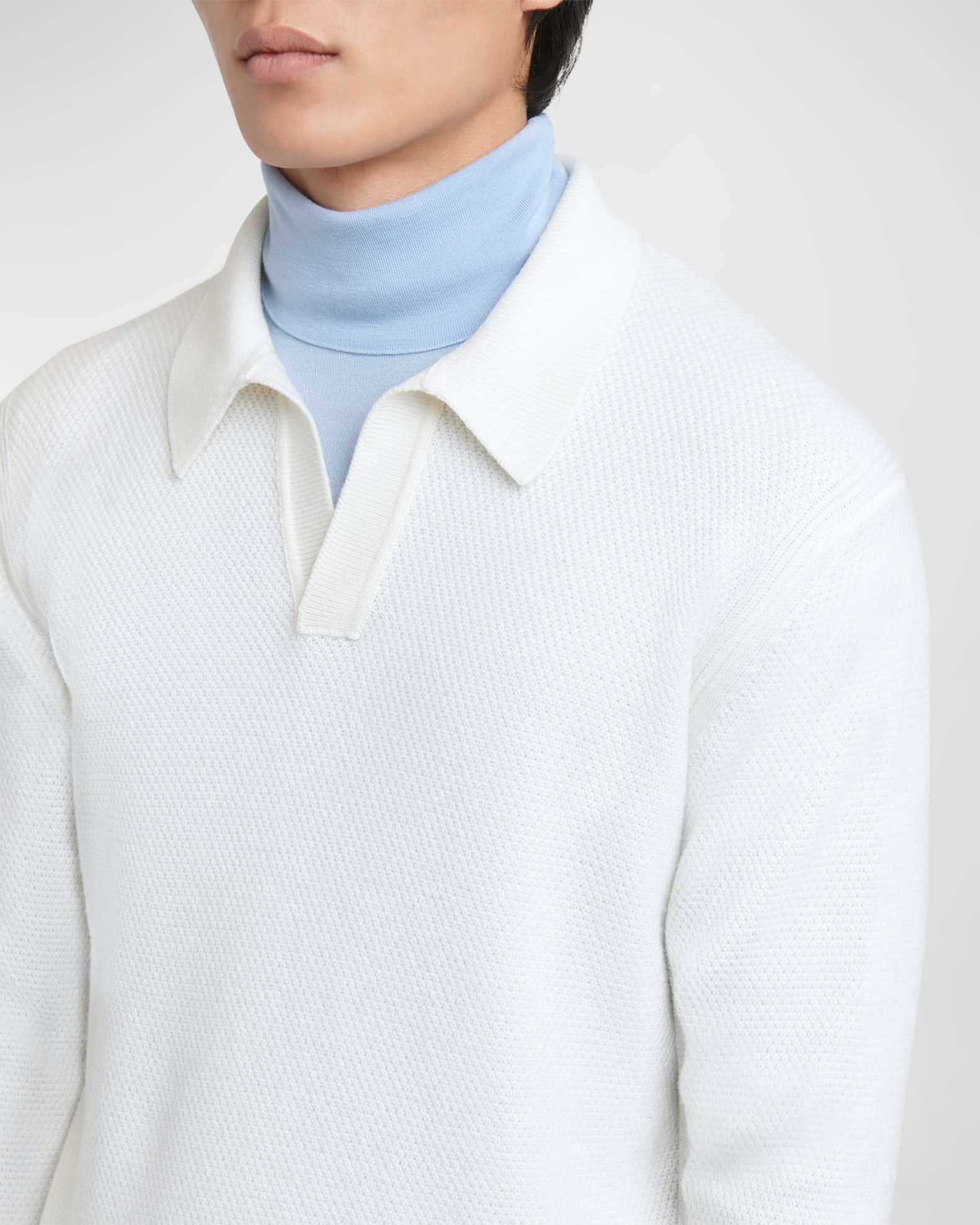 Men's Melange Oasi Cashmere Polo Sweater Product Image