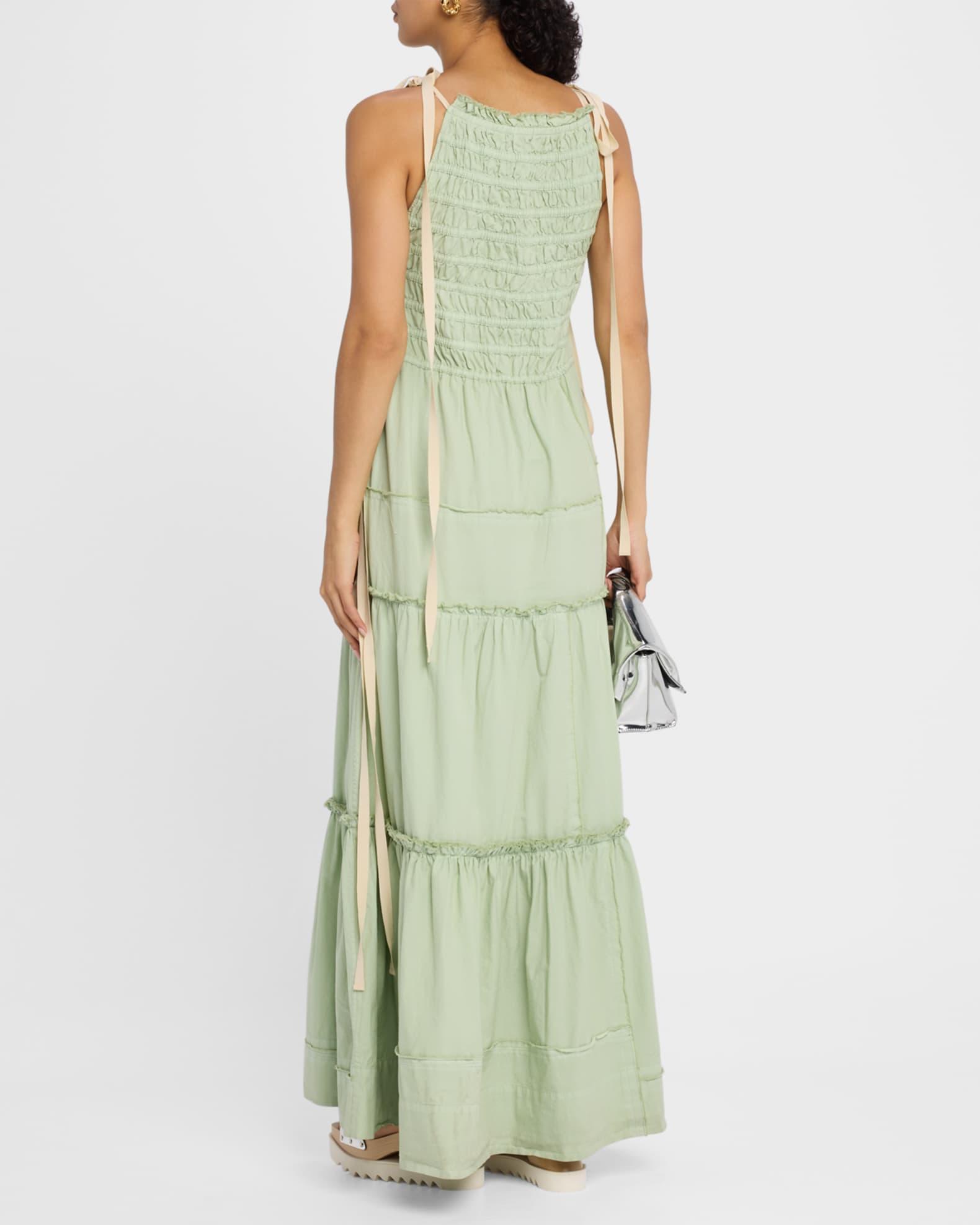 Sleeveless Smocked Maxi Dress  Product Image