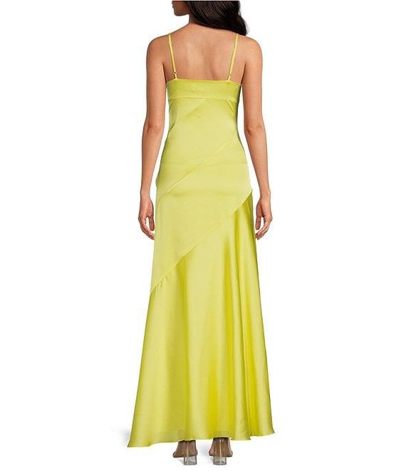 Belle by Badgley Mischka Sky Sleeveless V-Neck Maxi Dress Product Image