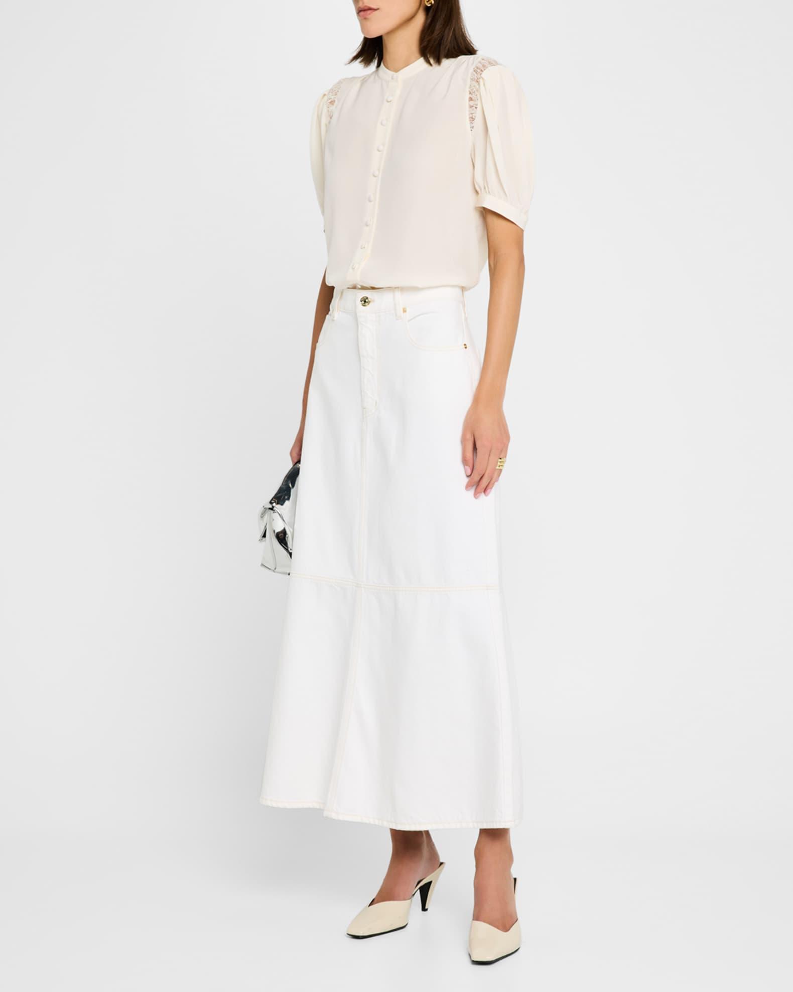 Lace Shoulder Blouse  Product Image