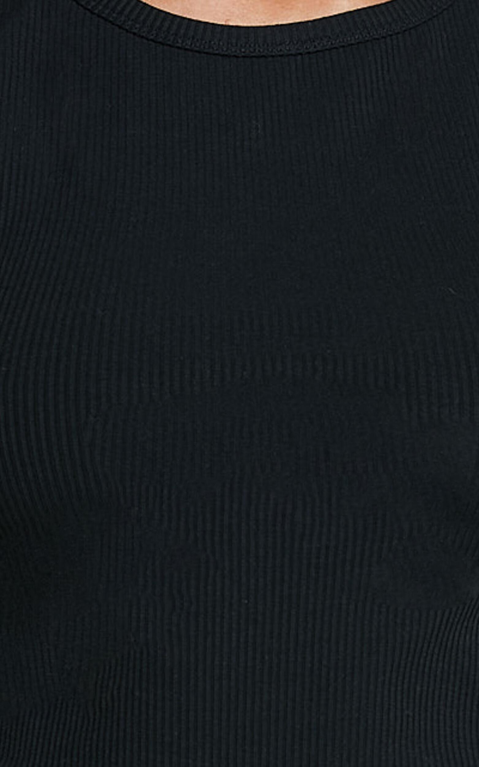 Can't You Tell Top - Ribbed Tank Top in Black Product Image