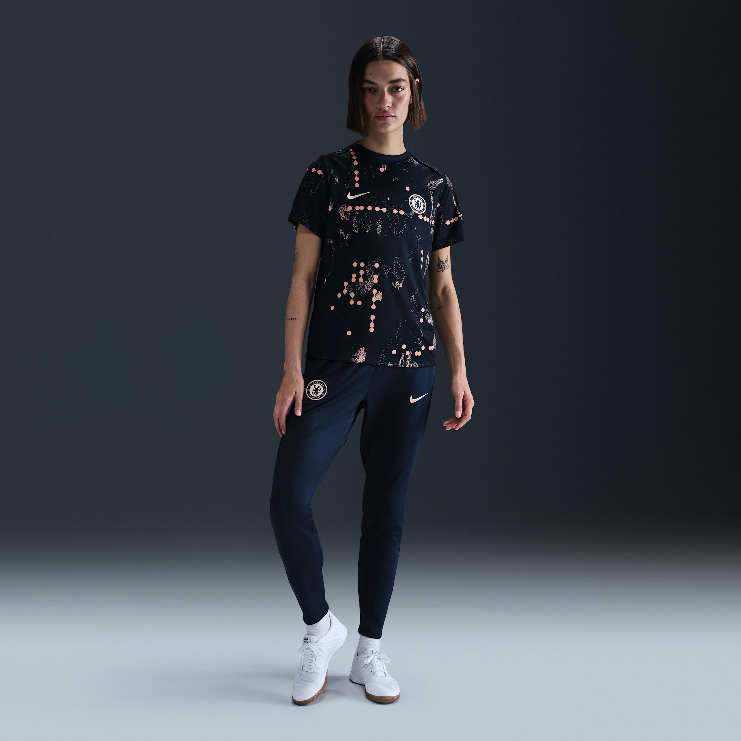 Chelsea FC Academy Pro SE Nike Women's Dri-FIT Soccer Pre-Match Short-Sleeve Top Product Image