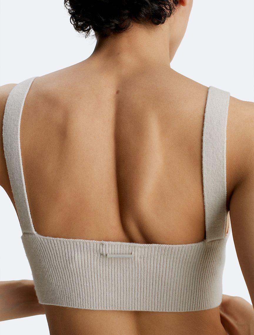 Ribbed Wool Blend Bralette Product Image