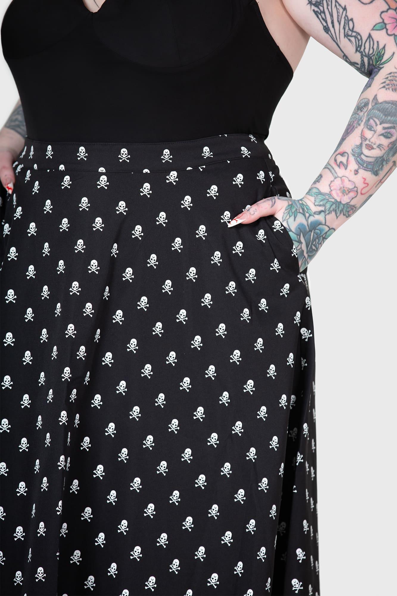Lay Dead Midi Skirt Female Product Image