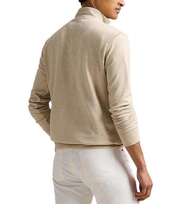 Polo Ralph Lauren Long Sleeve Luxury Jersey Quarter-Zip Pullover Product Image