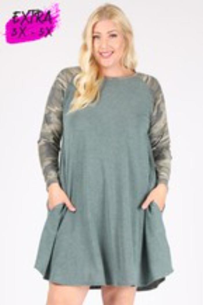 Tie Dye Sleeve Dress Product Image