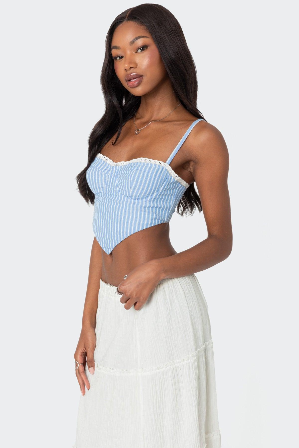 Puckered Triangle Corset Product Image