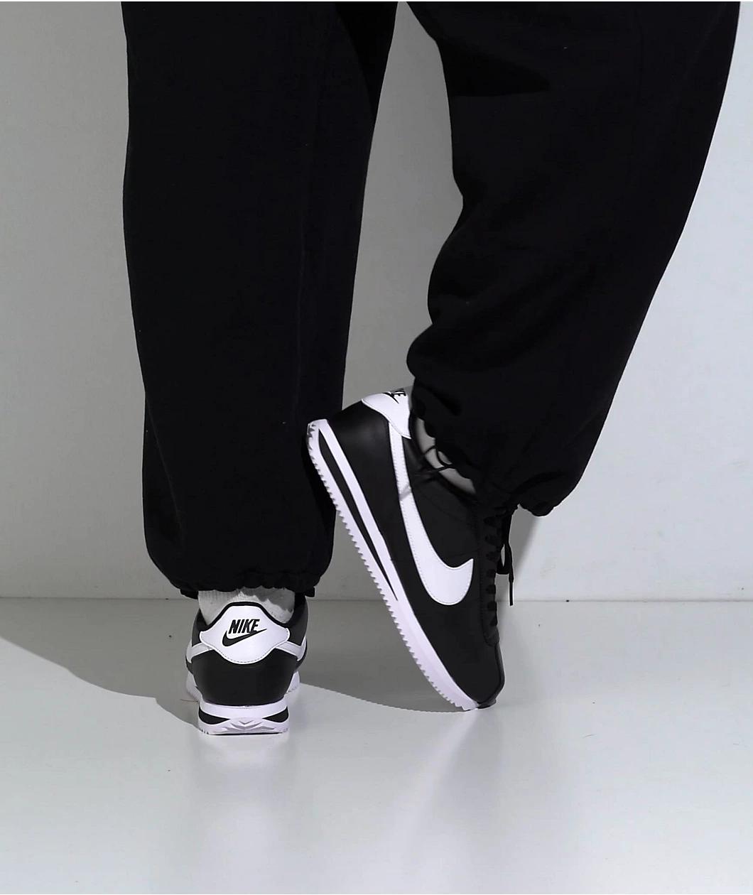 Nike Cortez Black & White Shoes Product Image