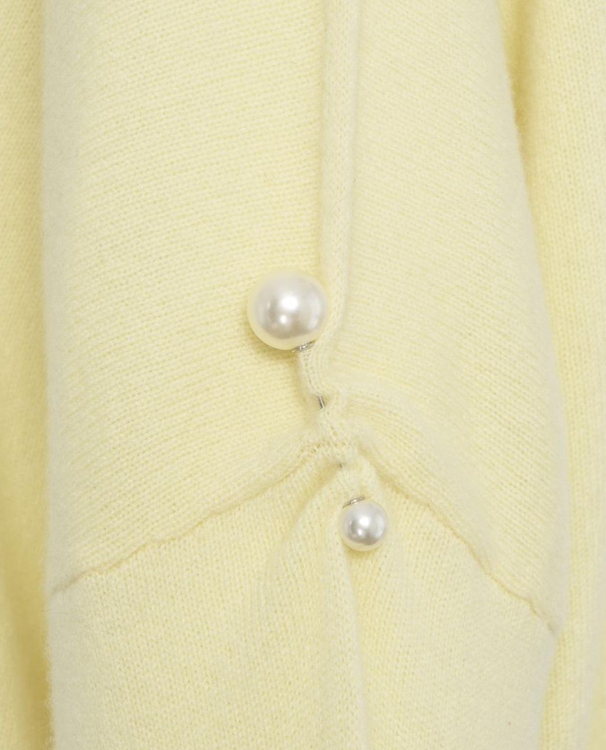 Cashmere sweater with pearl detail Product Image