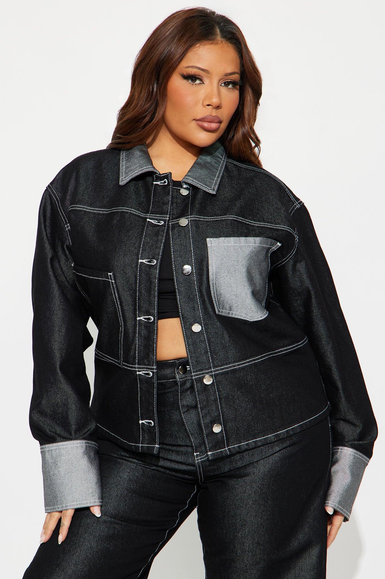 Double Agent Denim Jacket - Black Wash Female Product Image