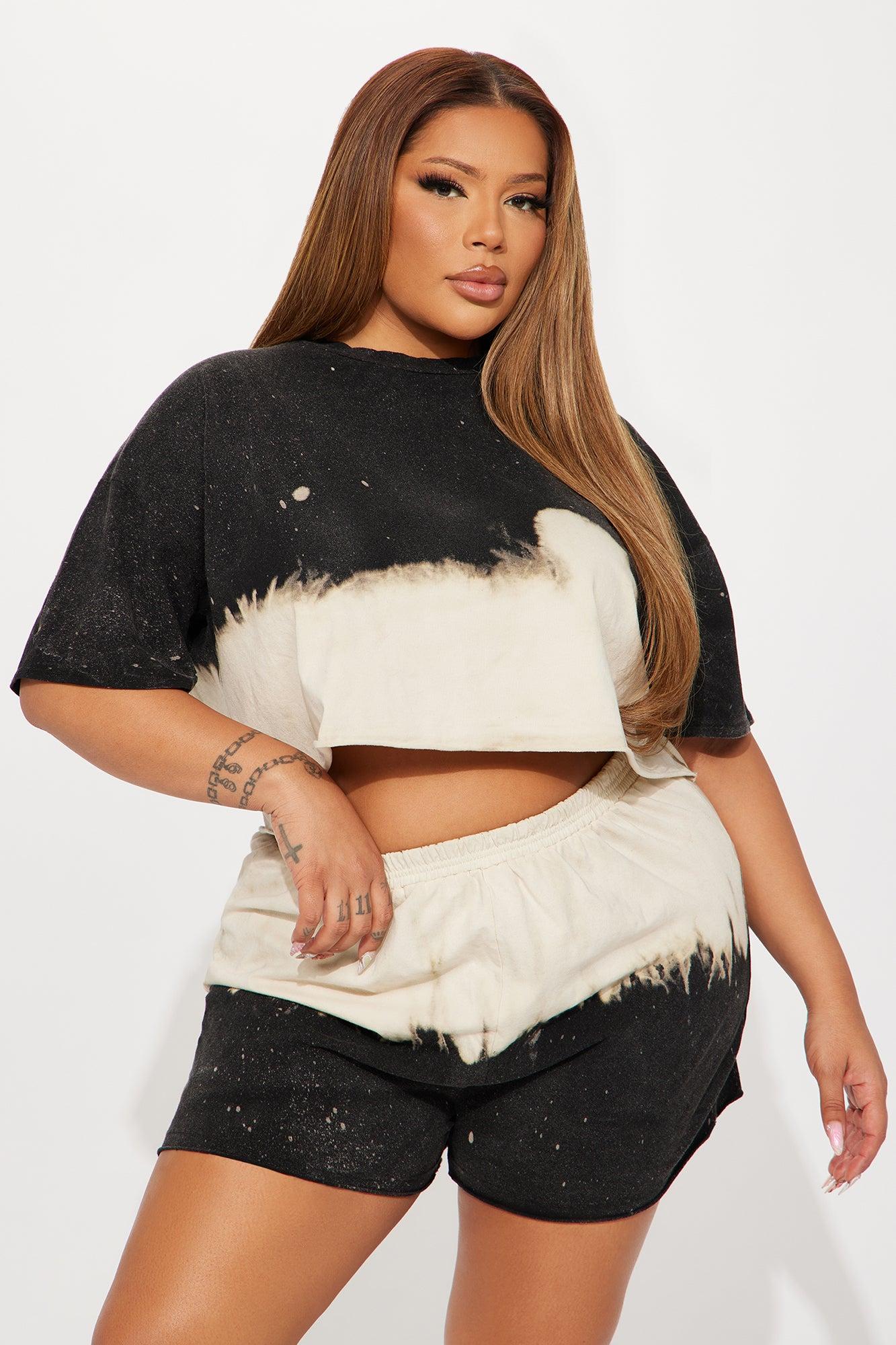 Fun Times Tie Dye Short Set - Black/combo Product Image