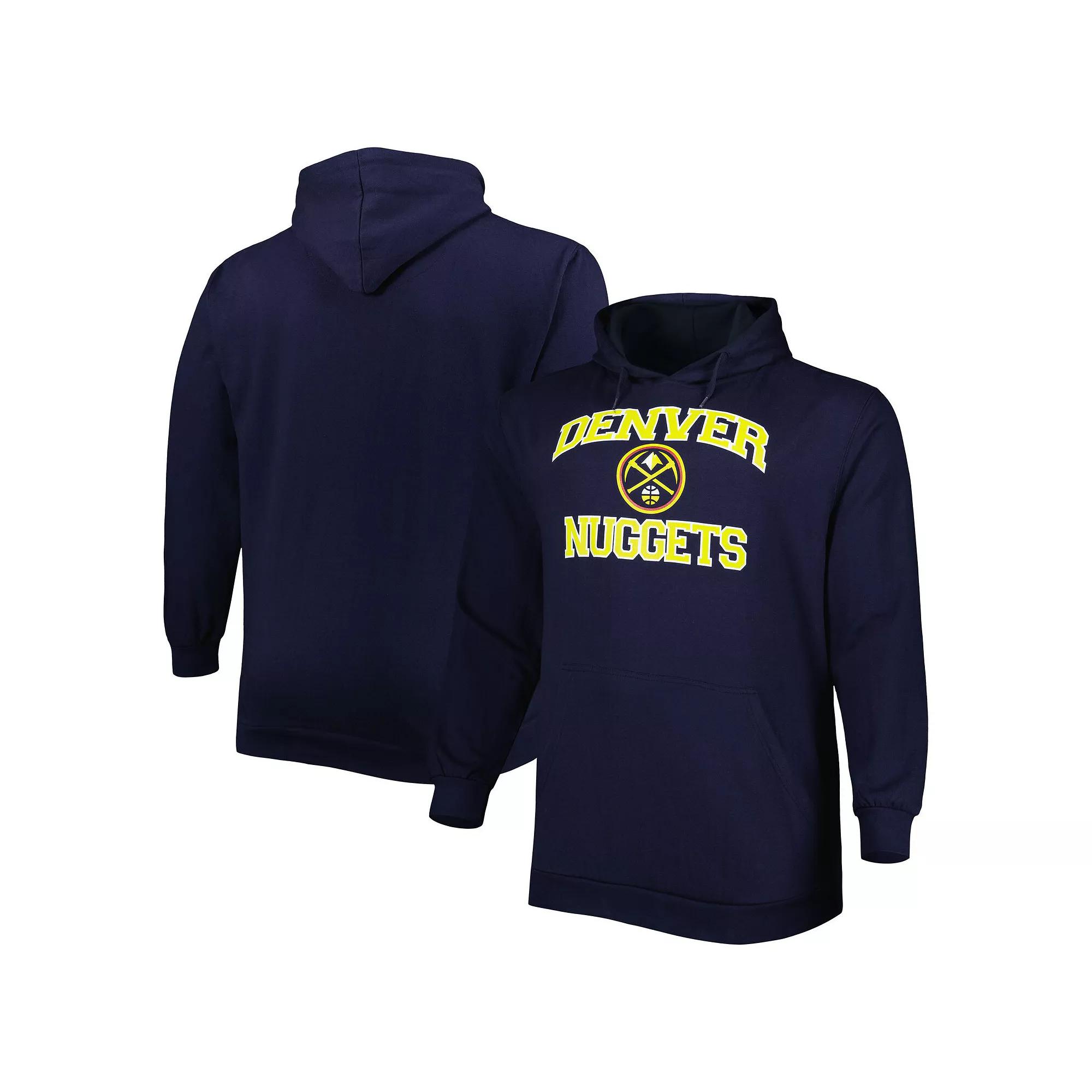 Men's Navy Denver Nuggets Big & Tall Heart & Soul Pullover Hoodie, Size: 2XB, Nug Blue Product Image