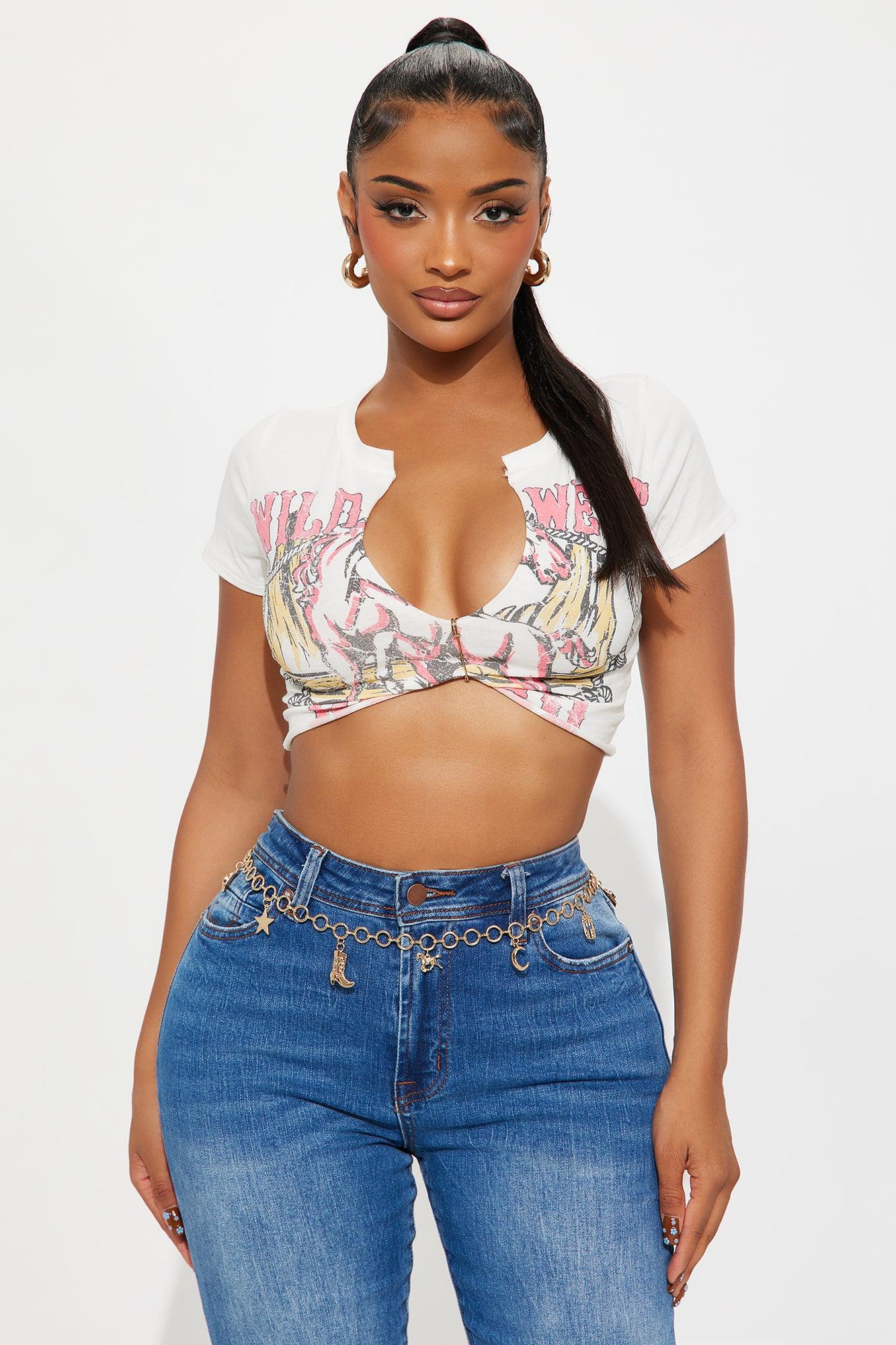 Had Me At Howdy Chain Belt - Gold/combo Female Product Image
