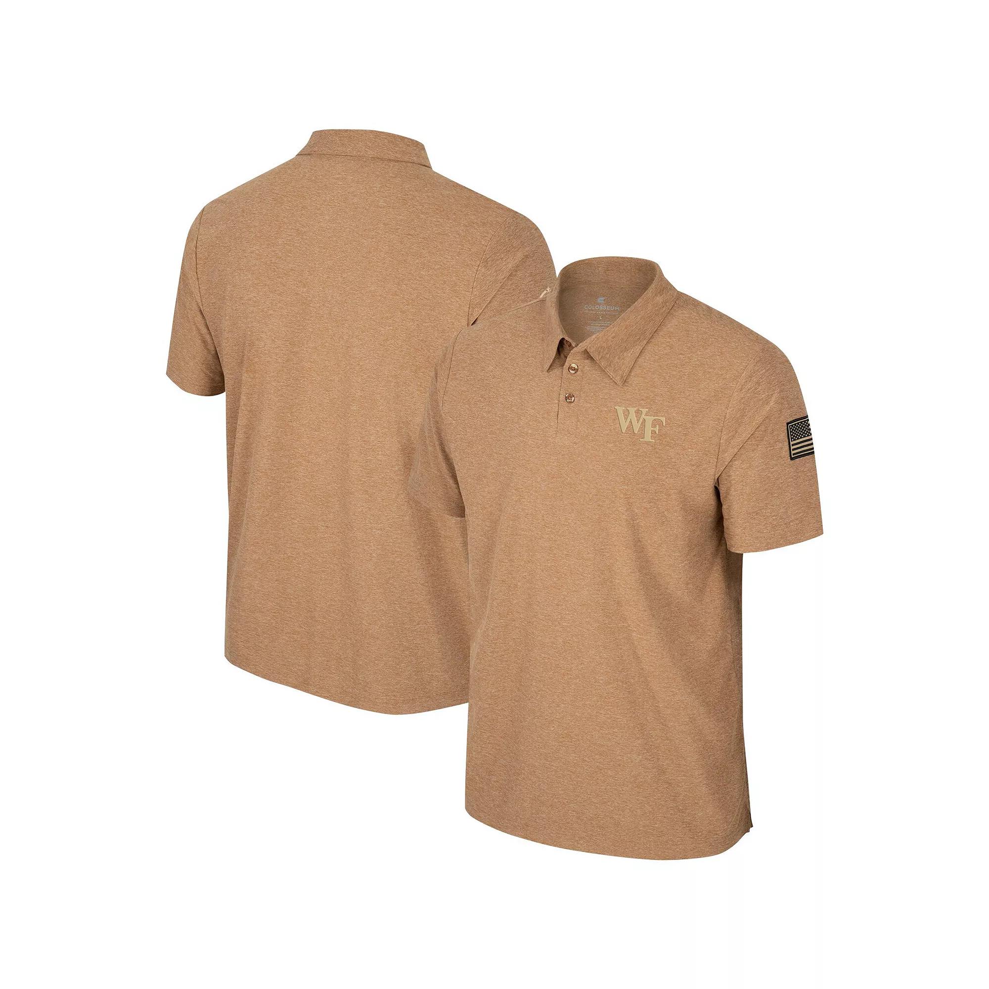 Men's Colosseum Khaki Minnesota Golden Gophers OHT Military Appreciation Cloud Jersey Desert Polo,  Product Image