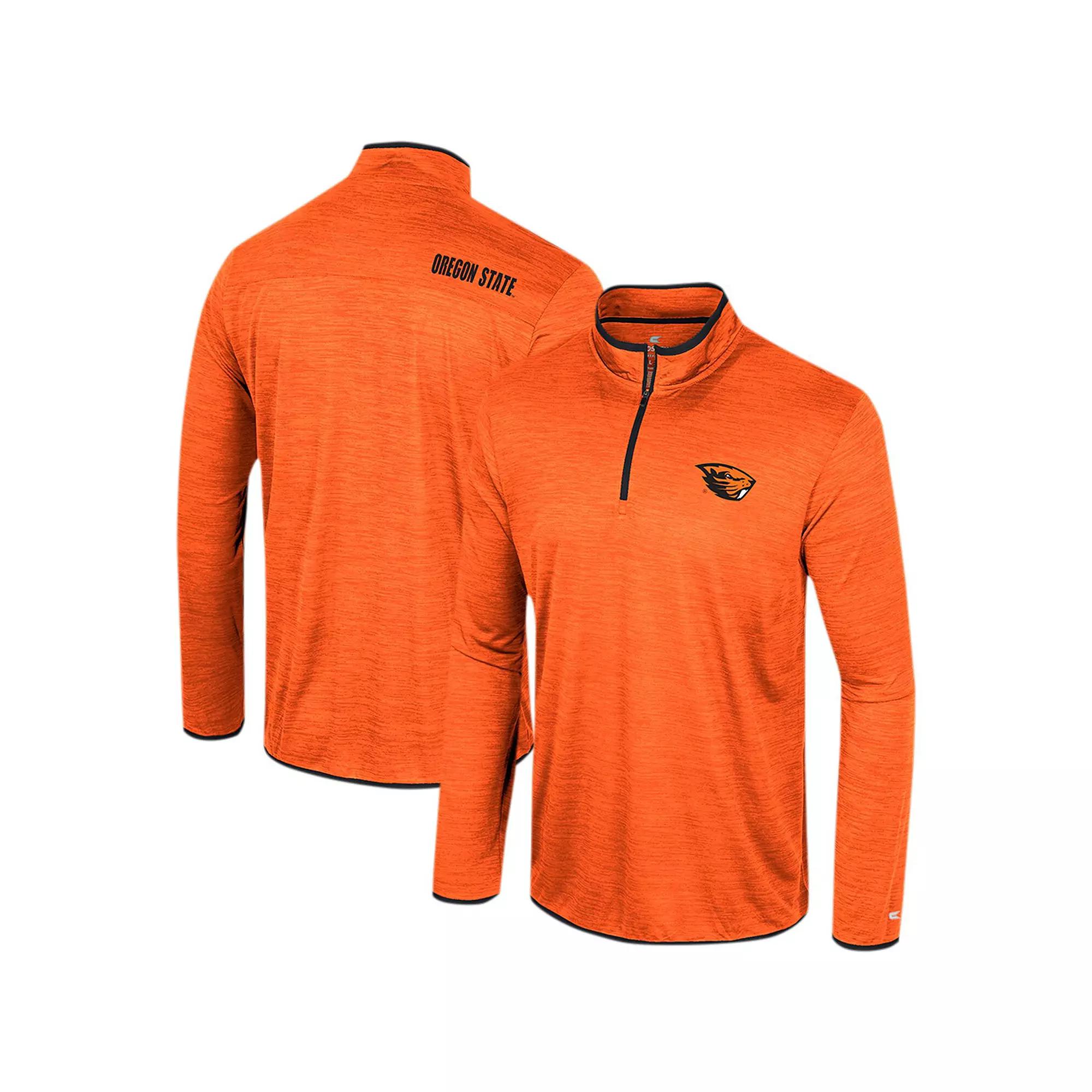 Men's Colosseum Orange Oregon State Beavers Wright Quarter-Zip Windshirt, Size: XL Product Image