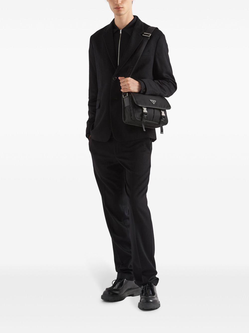 logo-appliqué Re-Nylon shoulder bag Product Image