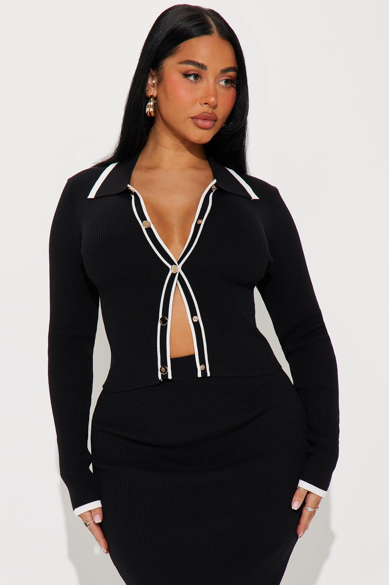 The Charlotte Maxi Skirt Set - Black Product Image