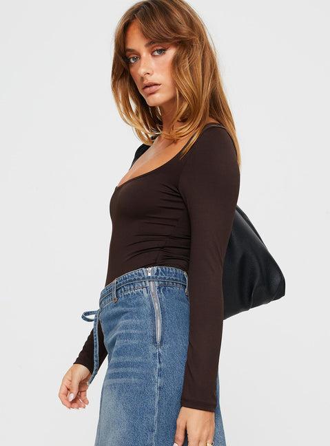 Ellery Bodysuit Brown Tall Product Image