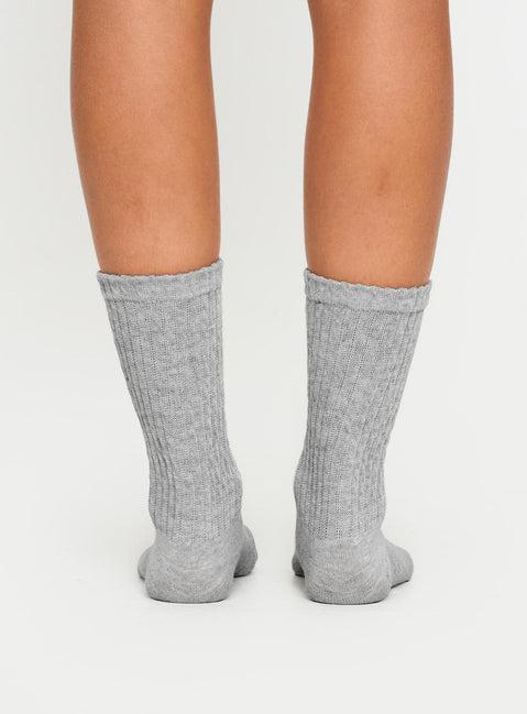 One For Me Socks Grey Marle Product Image