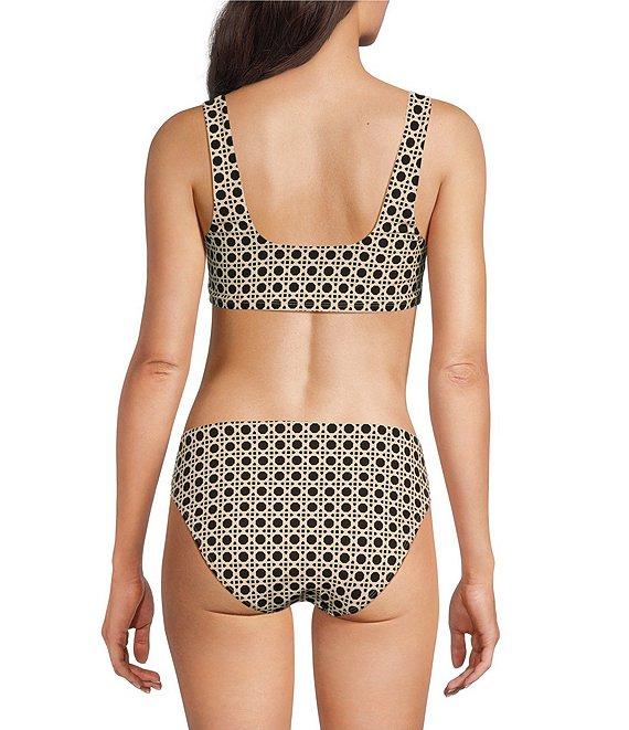 Alex Marie Signature Sculpt Geo Lattice Mid Rise Swim Bottom Product Image