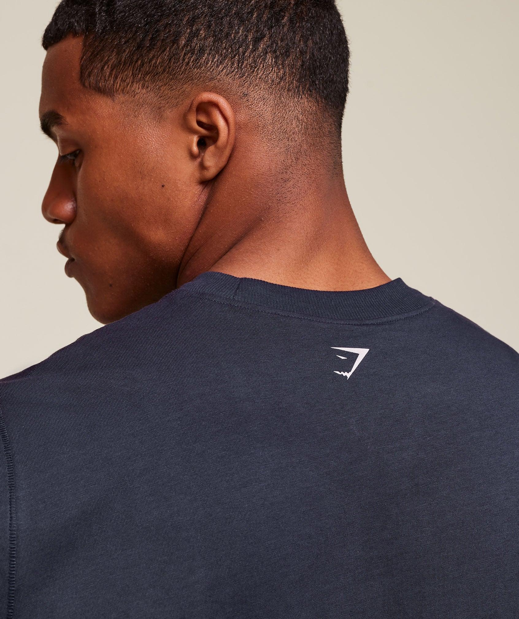 Gymshark GSLC 2in1 Reversible Tank - Light Grey Core Marl/Heavy Blue Male Product Image