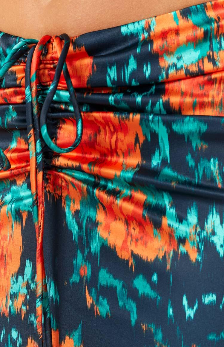 Rani Red Floral Maxi Skirt Product Image