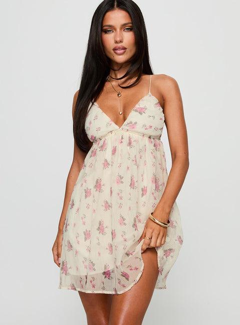 Matea Mini Dress Multi Floral Product Image