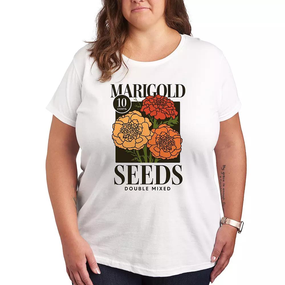 Plus Marigold Seeds Graphic Tee, Women's,  Product Image