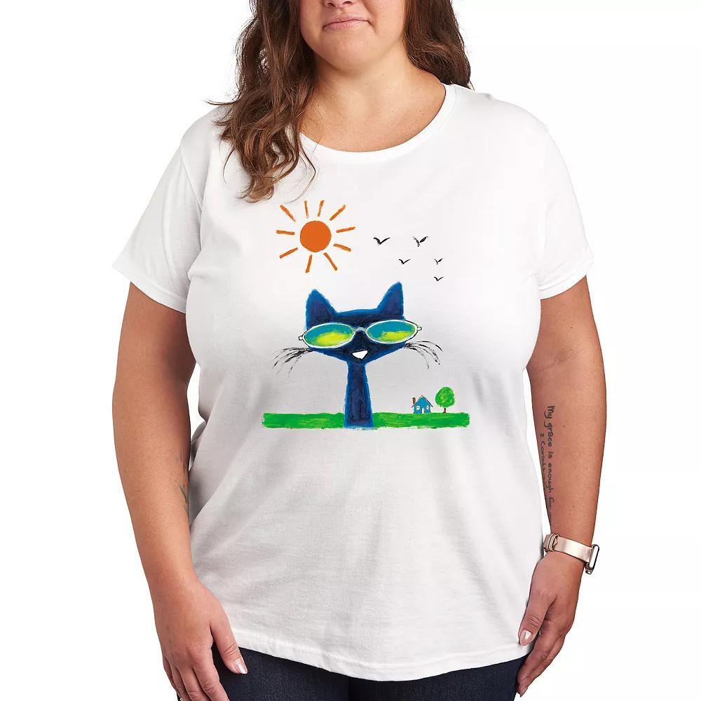 Plus Pete the Cat Magic Sunglasses Graphic Tee, Women's,  Product Image