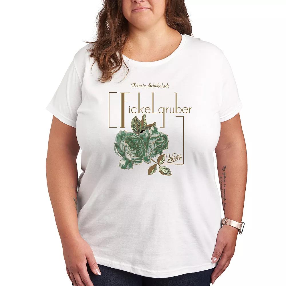 Plus Wonka Shop Logo Fickelgruber Graphic Tee, Women's,  Product Image