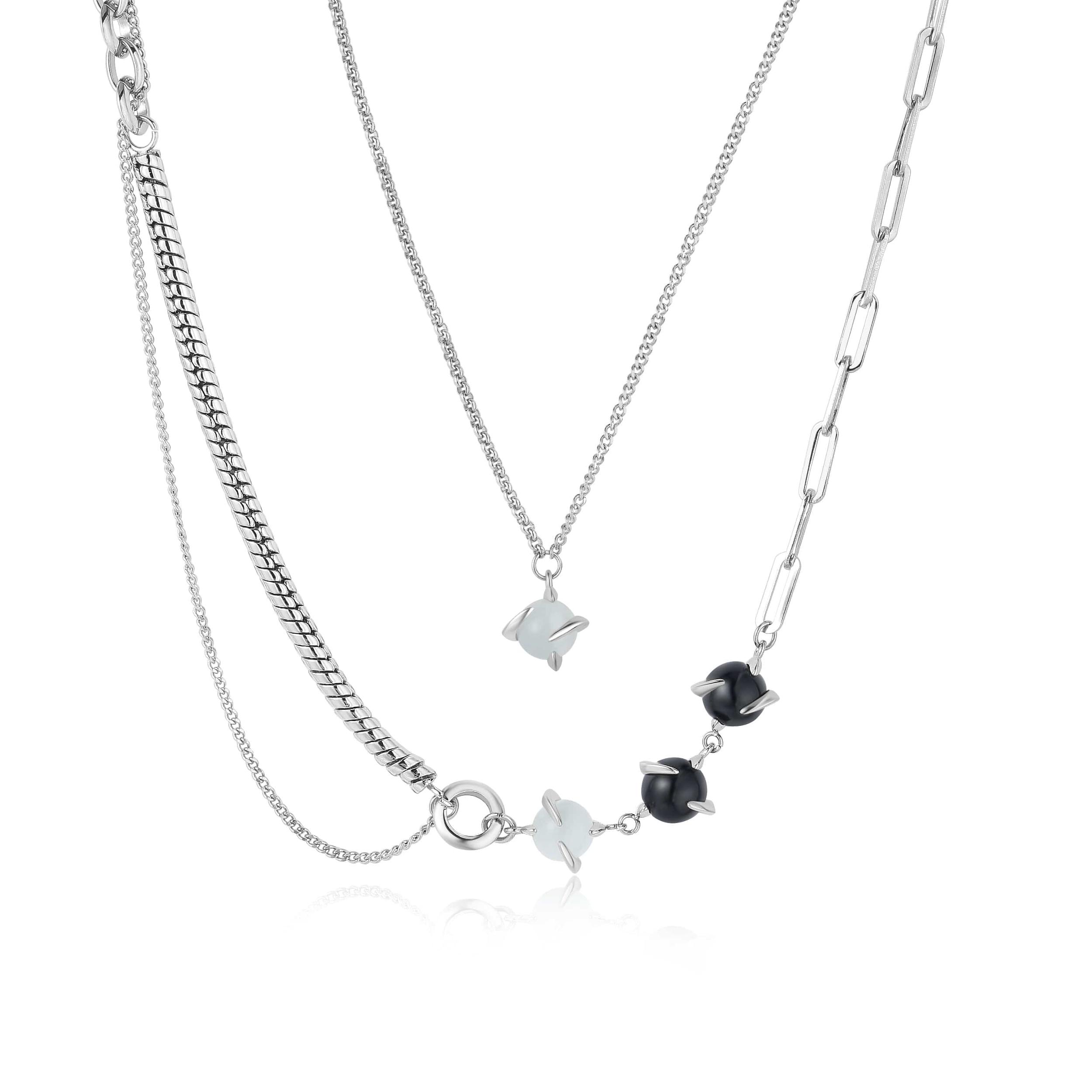 GHOST MULTI LAYER CHAIN NECKLACE Product Image