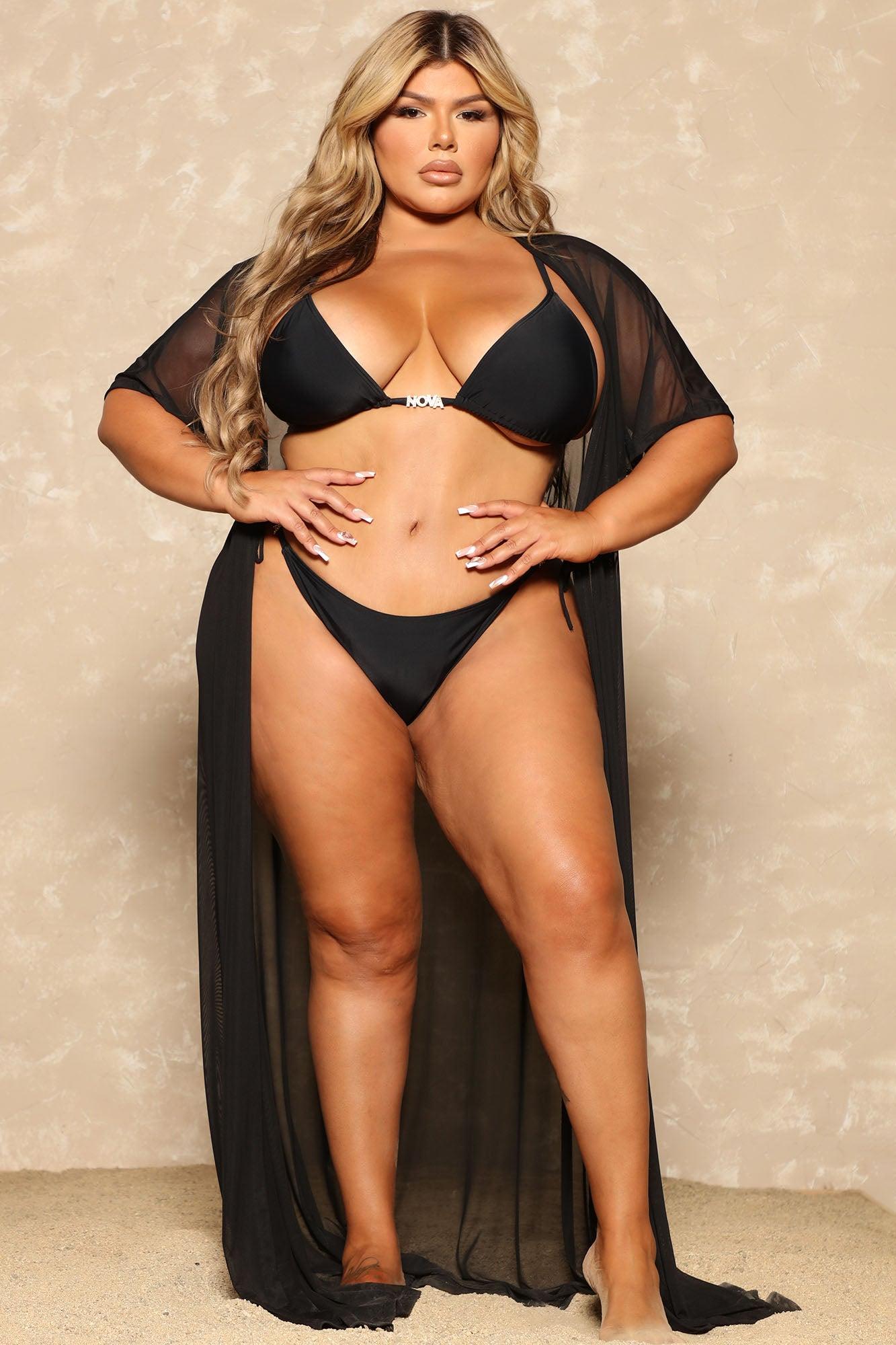 Got It Covered Mesh Cover Up - Black Product Image