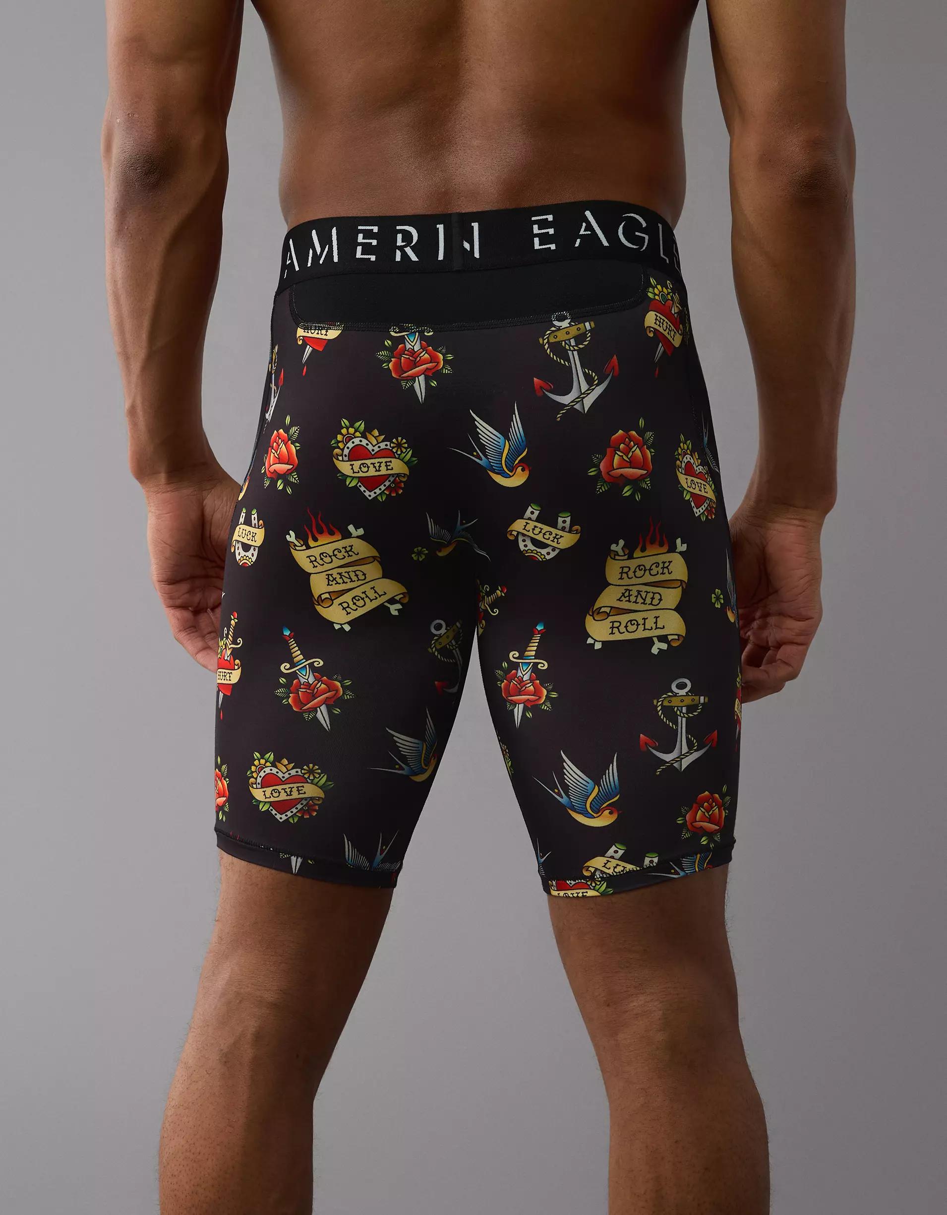 AEO Men's Sailor Tattoos 8" Flex Boxer Brief Product Image