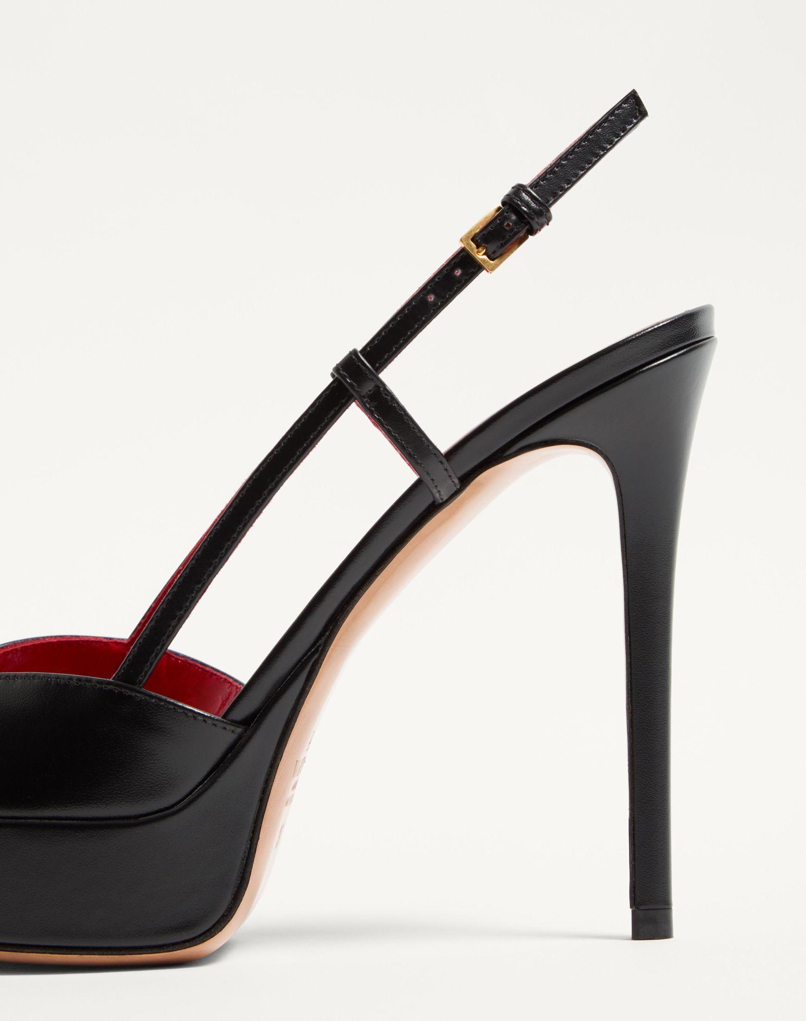 Vlogo Signature Calfskin Slingback Platform Pump 120Mm Product Image